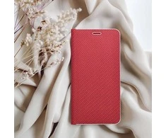 Dėklas Oem Flip case for iPhone 17 PRO MAX Luna Book Carbon red