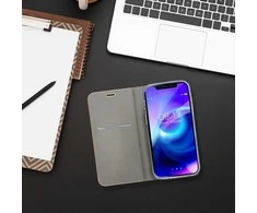 OEM atverčiamas dėklas iPhone 17 / 18 Luna Book auksinis sidabrinis