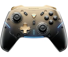 Machenike G5Pro Flagship Wireless Game Controller with Gyroscope and Button Mapping - Juodas and Gold