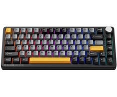 Machenike K600-B82W Belaidė mechaninė su pašvietimu Klaviatūra žaidimams GR Sidabrinis Switch - Juodas