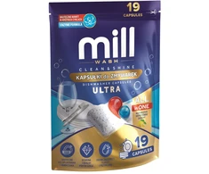 Madonis MILL CLEAN&amp;SHINE Ultra Indaplovė Capsules, 19 capsules, 3K.D