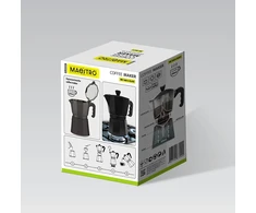 Maestro 6 cup kavos virimo aparatas MR-1666-6-Juodas juodas