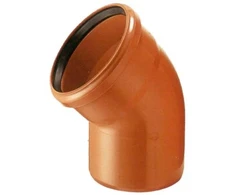 Lauko kanalizacijos alkūnė Magnaplast, Ø 200 mm, 45°