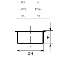 Magnaplast Vidaus kanalizacijos aklė Ultra dB, Ø 50 mm