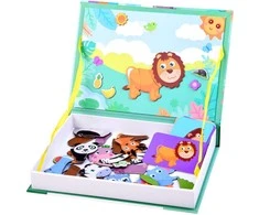 Dėlionė Jokomisiada Magnetic puzzle book ANIMALS ZOO ZA3768