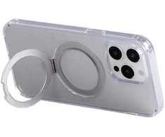 Dėklas Joyroom JR-BP004 magnetinis apsauginis telefono dėklas su laikikliu Apple iPhone 15 Pro skaidrus