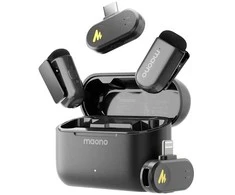 maono Wave T1 Mini Wireless Belaidis Mikrofonas | Juodas