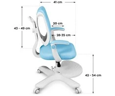 Mark Adler Junior 4.6 Mėlyna swivel chair