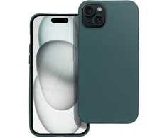 OEM dėklas, skirtas iPhone 15 PLUS, matinės tamsios žalios