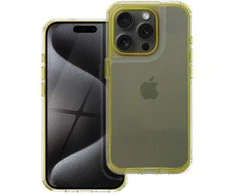 OEM dėklas, skirtas iPhone 17 AIR Matrix, skaidrus, geltonas