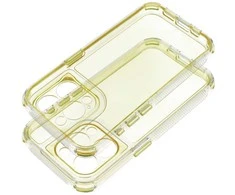 OEM dėklas, skirtas iPhone 17 Pro Max / 18 Pro Max (žemas kameros kraštas), Matrix Clear Geltona