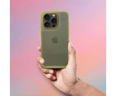 OEM dėklas, skirtas iPhone 16 PRO MAX, Matrix, skaidrus, geltonas