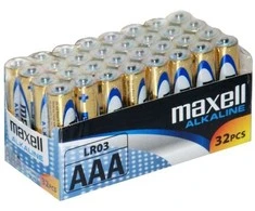 Alkalinė Baterija - Maxell LR03 AAA 32 Vnt. 1.5V