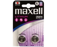 MAXELL ličio baterijos LITIO CR2016 2 vnt. 3V