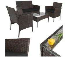 Rudos rotango sodo baldai Gardlov 26911