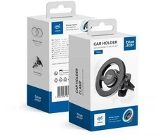 BlueStar Blue Star Magnetic car phone holder compatible with Magsafe Mėlyna star CLAMP air vent juodas