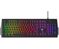 Havit KB866L – žaidimų klaviatūra (juoda/raudona)