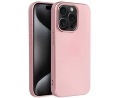 OEM dėklas, skirtas iPhone 15 PRO, metalinės rožinės spalvos