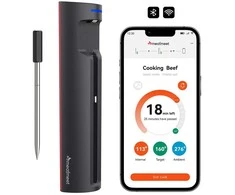 Išmanusis laikrodis Metapen Meatmeet Pro smart kitchen thermometer with Bluetooth/WiFi app, grill, orkaitė, smoker - juodas