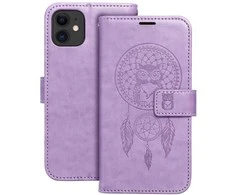 Telefono dėklas Oem MEZZO Book skirtas Iphone 11, violetinės spalvos