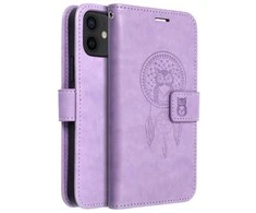 Forcell OEM atverčiamas dėklas iPhone 12 / 12 PRO Mezzo Book sapnų gaudyklė violetinė spalva