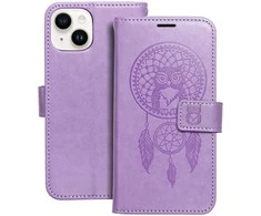 Forcell OEM atverčiamas dėklas, skirtas iPhone 14, Mezzo Book, sapnų gaudyklė, violetinis