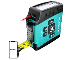Mileseey DT20 lazerinis Distance Measurer with a 40-meter measuring tape