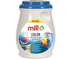 Madonis MILL PROFESSIONAL 3 kamerų spalvotų skalbinių skalbimo kapsulės, 70 vnt.