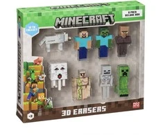 Pmi Kids World MINECRAFT 3D trintukai - 8 vnt. pakuotė „Deluxe Box“ (versija A)