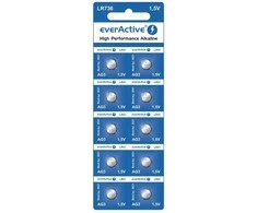 Mini šarminės baterijos „everActive G3 LR736 LR41“, 10 vnt.