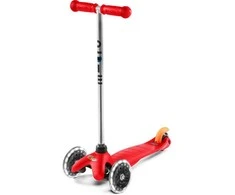 Mini Micro Classic Raudona (LED) scooter