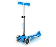 Mini Micro Deluxe Glow LED Plus Glacier Aqua paspirtukas