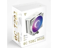 MODECOM Volcano 0C T201 ARGB Processor Oro vėsintuvas 12 cm Baltas