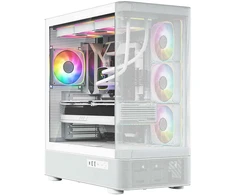 MODECOM Volcano Volcano AQ300 ARGB Midi Baltas