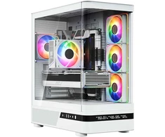 MODECOM Volcano Volcano AQ200 ARGB Midi Baltas