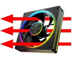 MODECOM VOLCANO LOOP 120 ARGB Reverse Fan Juodas