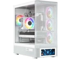 MODECOM Volcano Volcano AQ500 ARGB Midi Baltas