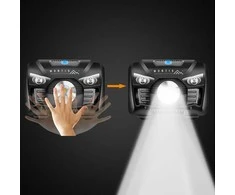 Montis Akumulatorowa latarka nagłowna su sensorem MT001 Juodas Headband prožektorius LED