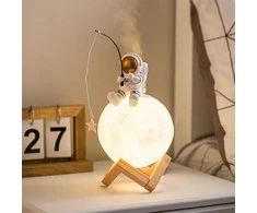 Oem Moon stalinė lempa / drėkintuvas ASTRONAUT sėdimas Art Deco (modelis 5) AFSH