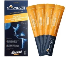 MOONLIGHT vakarienė vištiena su midijomis ir quinoa - skanėstai katėms - 4x15g
