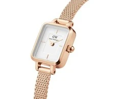 MOTERIŠKAS LAIKRODIS DANIEL WELLINGTON Quadro Mini Melrose 15mm DW00100727 + BOX (zw524c)