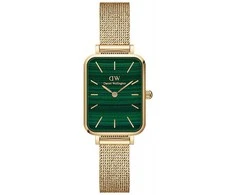 Moteriškas laikrodis DANIEL WELLINGTON Quadro Pressed Evergold Emerald 20mm DW00100561+ BOX (zw505m)