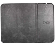 Kilimėlis Oem Mouse pad with wireless charger 15W OJD-82 ruda pilkas