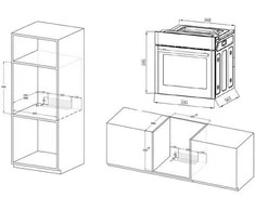MPM-63-BO-30 built-in electric orkaitė Juodas