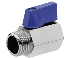 MT Ball valve mini MF 3/8 Mėlynas