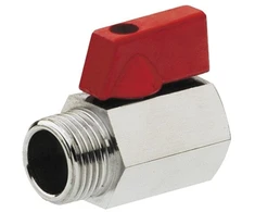 MT BALL VALVE MINI MF 3/8 Raudonas