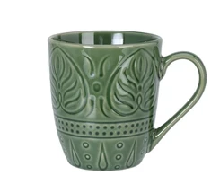 None MUG WITH FLOWER PETALS 3 DIFF DESI 390ML