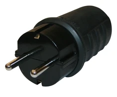 N_L Kištukas N&amp;L, 3P, 16A, 250V, IP44, juodos spalvos