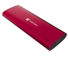 NATEC RHINO M.2 NVME LITE EXTERNAL SSD ENCLOSURE USB-C 3.2 GEN 2 RUBY Raudonas