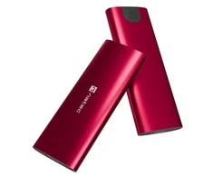 NATEC RHINO M.2 NVME LITE išorinis SSD korpusas USB-C 3.2 GEN 2 RUBY Raudonas